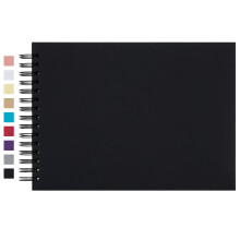 potricher 12,2 x 8,5 tommer Hardcover Kraft Blank Side DIY Scrapbog Fotoalbum 80 sider (40 ark) Bryllupsdag Familie Lille Scrapbog Fotoalbum (Sor