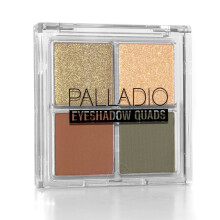 Palladio Eyeshadow Quads Velvety Pigmented Matte Metallic & Shimmer Finishes Cream Formula Four Way Quad Eye Shadow Palette bez mastenca (Gold Di