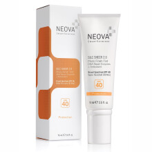NEOVA SmartSkincare Silc Sheer 2.0 Tinted Sunscreen 2.5 fl oz | Broad Spectrum SPF 40 | Up To 80 min. Water Resistance | Oil & Fragrance Free | For Al