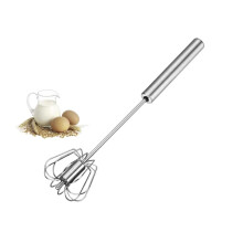 Agle en acier inoxydable fouet main Push Rotary Blender Milk polyvalent lait main Brother main boucleur