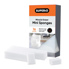 Magic Eraser Sponge Melamine Sponge for Floor Wall and Furniture Removes Scuffmarks Mud Grime Dirt and Tough Stains Pack of 16 1 Inch Mini Cl