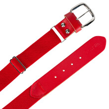 Franklin Sports Youth Baseball Belt - Red Kids Belt for Teeball, Baseball + Softball - Boys + Girls Adjustable Youth Belt for Baseball + Softball Pant