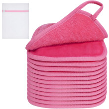 KODAMO Make-up-Entferner-Tuch, wiederverwendbare Make-up-Entferner-Pads, waschbar, Reisetasche, Mikrofaser-Make-up-Entferner, Gesichtswascht   cher