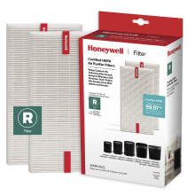 Zestaw 2 filtrσw oczyszczajacych powietrze Honeywell HEPA R do serii HPA 100/200/300 i 5000 Filtr powietrza z alergenami przenoszonymi w powietrzu