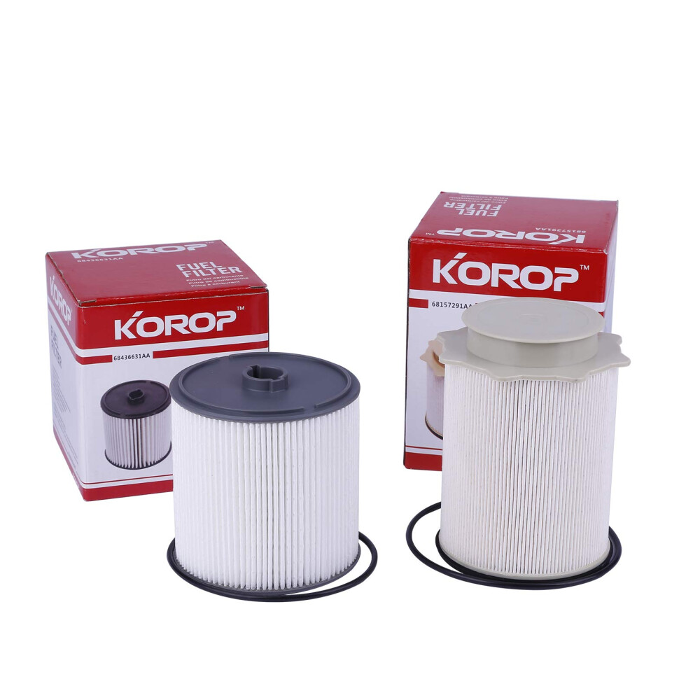 6.7L Cummins Fuel Filter Water Separator Set Fits For 2019 2020 2021 2022 Dodge Ram 2500 3500 4500 5500 6.7 Diesel Turbo Engines Replaces# 68157291Aa 788397144971