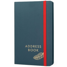 Boxclever Press Address Book with over 400 spaces! Hardcover Address Book with Alphabetical Tabs Pocket & Change of Address Labels. Stunning Address