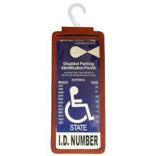 Yuoyar - Soporte port til para placa de estacionamiento para discapacitados - Funda protectora ultratransparente para placa de estacionamiento pa