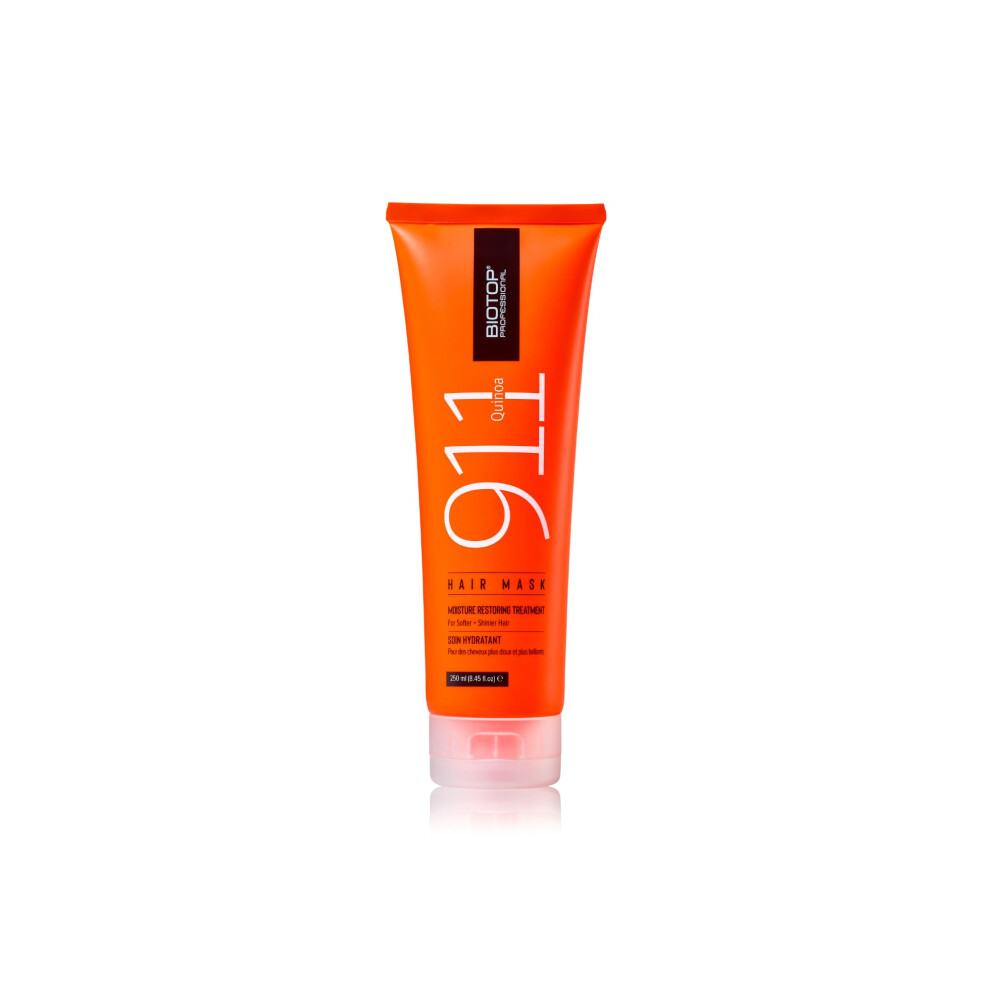 Biotop Professional 911 Quinoa Hair Mask - Repairing Hair Mask Treatment For Dry Or Extremely Damaged Strands - Color Safe & Cruelty Free Hair Care