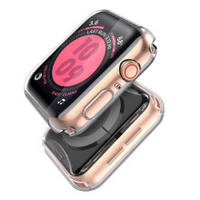 (2er-Pack) Langboom-Hlle fr Apple Watch SE Serie 6, Serie, 5, Serie 4, 40 mm, langlebiger TPU-Displayschutz, HD-klare, ultraschlanke Abdeckung, Ges