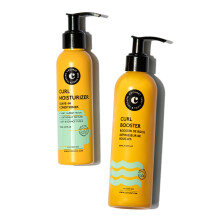 COCUNAT - Curly Method - Curly Hair Gel and Conditioner for Perfect Curls in 2 steps - Leave-in Moisturizer + Curl Booster - Moisturises Nourishes