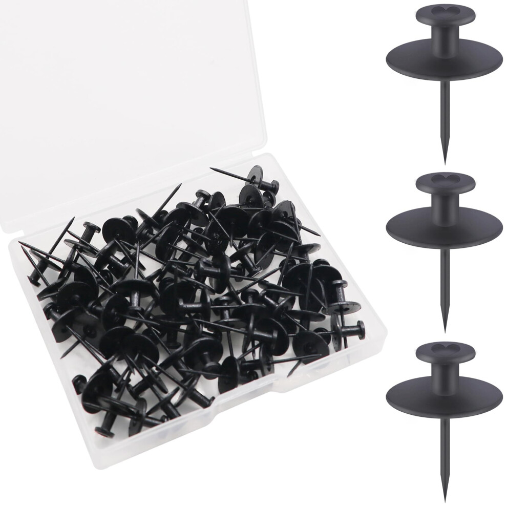 60 Pcs Double Headed Picture Hanging Nails Wall Hangers Without Nails Thumb Tacks For Wall Hangings Picture Renter Friendly Decor Push Pins For Ta 749877720061