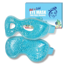 USA Merchant - 2PC Maschera Termica per Occhi, Rinfrescante per Occhi Secchi, Mal di Testa, Stress Visivo, Cerchi Neri
