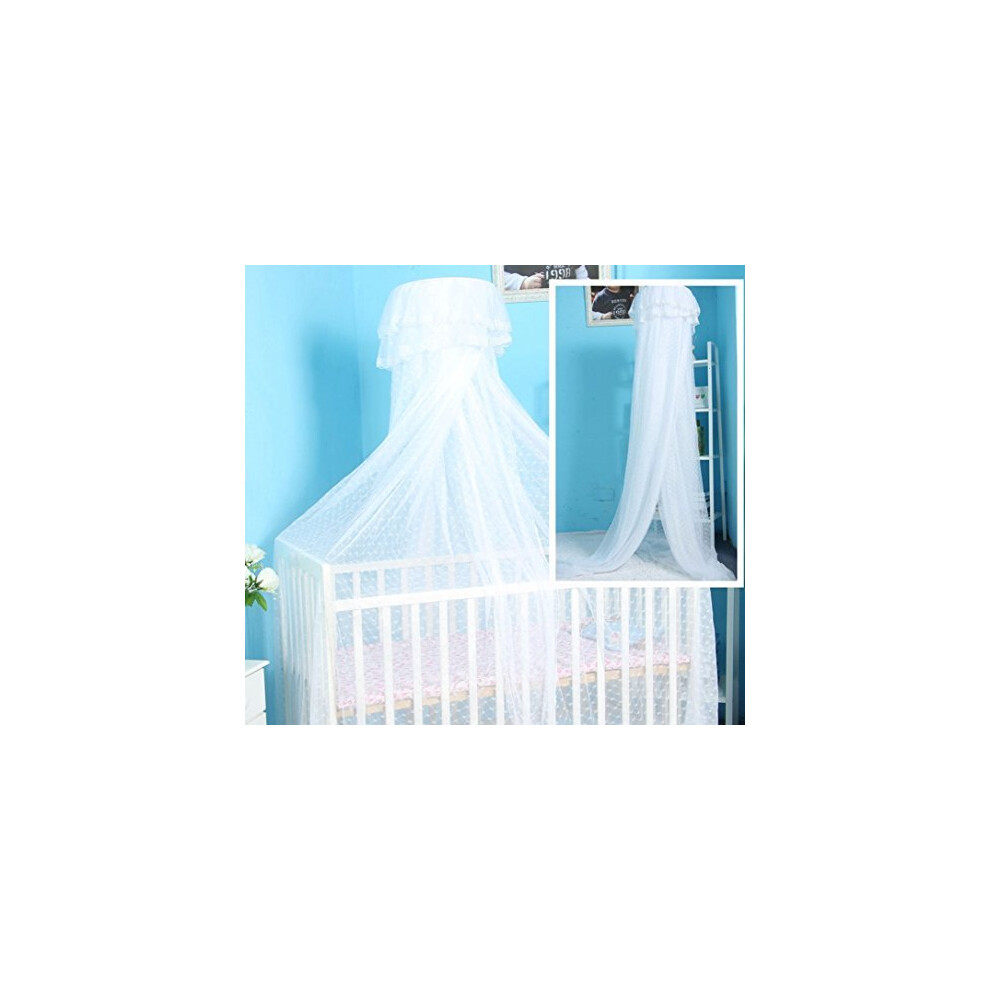 Cdycam Lit b   b    d   me pour tout-petits, moustiquaire suspendue, cadre de barre anti-moustiques, ensemble de literie de style palais (moustiquaire