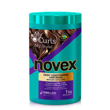 Novex My Curls Deep Conditioning Hair Mask Cream (35.2oz) Moisturizing Treatment Defines Curls Controls Volume Reduces Frizz Adds Softness for All