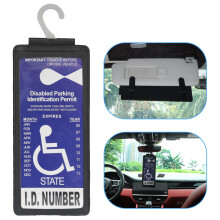 Yuoyar - Soporte port til para placa de estacionamiento para discapacitados - Funda protectora ultratransparente para placa de estacionamiento pa