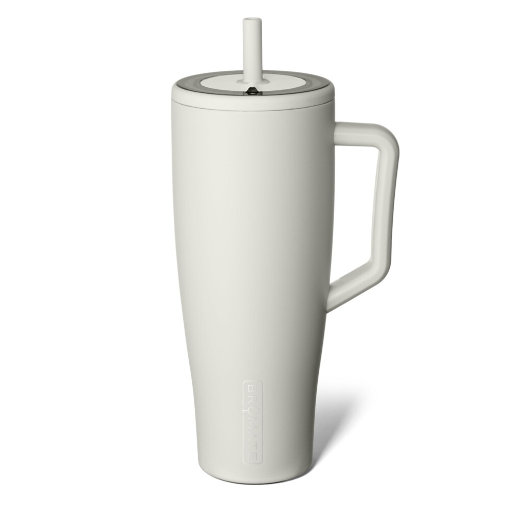 BrüMate Era - Borraccia Termica Con Manico E Cannuccia, 100% A Tenuta Stagna, Con Coperchio E Cannuccia Flessibile Softsip, In Acciaio Inossidabile, Adatta Al Portabicchieri, 1180 Ml (Duna)-image