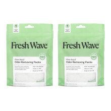 Fresh Wave szageltvolt s szagtalant csomagok | 2 db 6 db-os zacsk | Biztonsgosabb szagtalants kis helyekre | Termszetes nvnyi alap szag