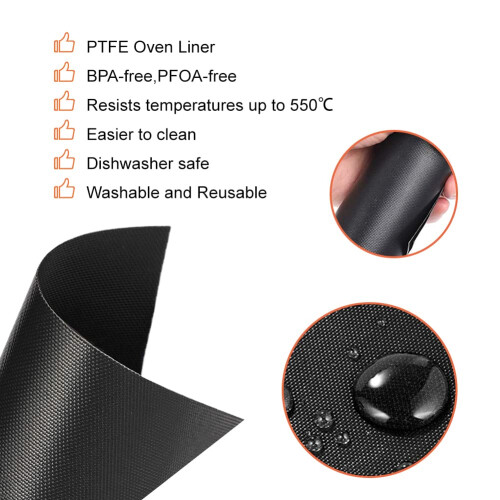BRIKINTE 4 Pack de Forros para Fryer Ninja, Reutilizáveis e Antiaderentes 1