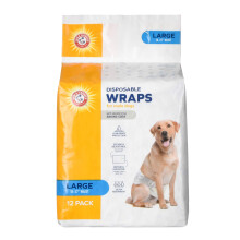 Arm & Hammer for Pets - Fasce per cani maschi taglia grande, confezione da 12 | Pannolini ultra assorbenti regolabili per cani maschi con protezi