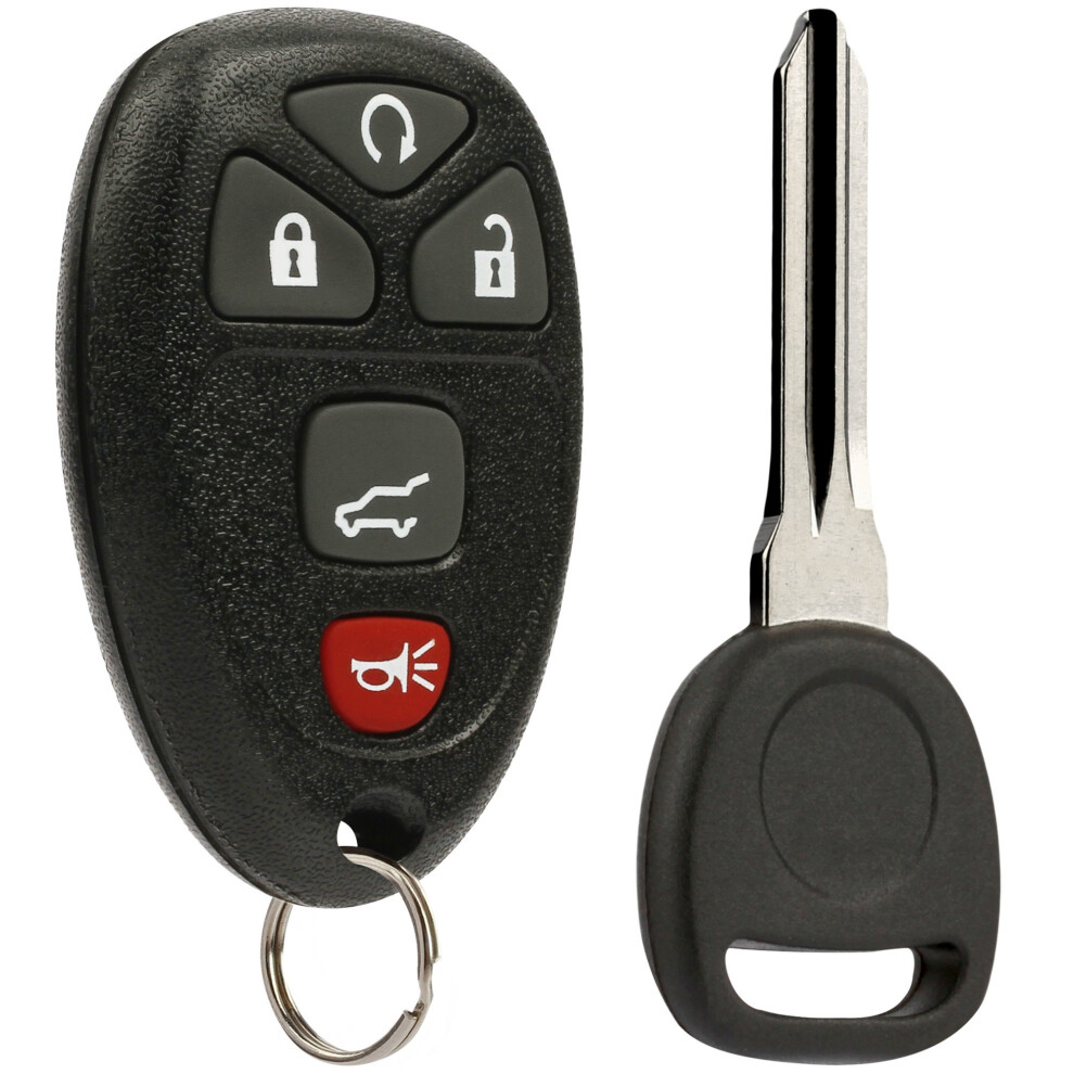 Key Fob Keyless Entry Remote With Ignition Key Fits Chevy Suburban Tahoe Traverse/Gmc Acadia Yukon/Cadillac Escalade Srx/Buick Enclave/Saturn Outlook 688946482717