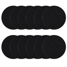 7.2 Inch Kitchen Compost Bin Filters Charcoal Replacements ENLOY 12 Pack Charcoal Filters for Countertop Home Bucket Longer Lasting Round Extra Thi