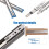 VESLA HOME 5 Pares de Corrediças para Gavetas 16 Polegadas, Metal com Fechamento Lento de 110 LB 5
