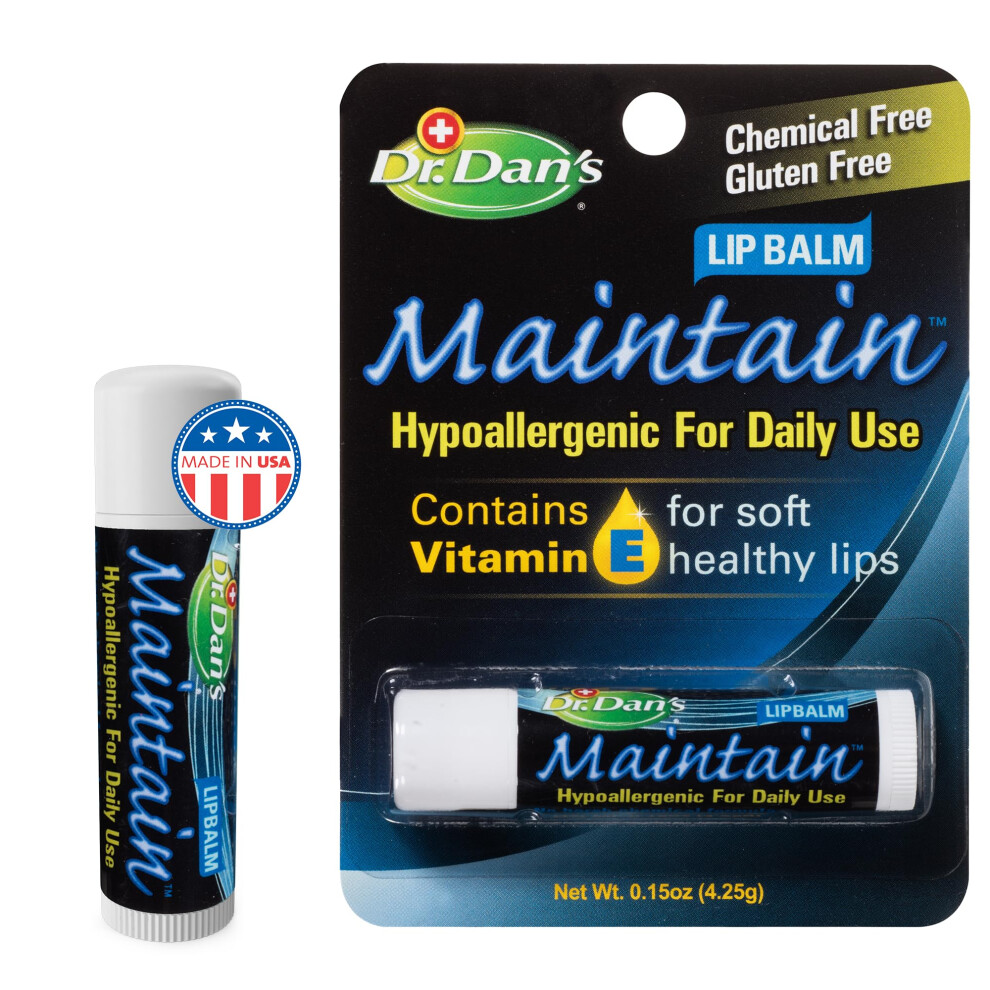 Baby Dan Dr. Dan's Maintain Lip Balm - Perfect For Cortibalm Aftercare Mild Ingredients & Beeswax Vitamin E Enriched For Moisturizing Dry Lips Ensures Smoot
