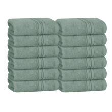 Salviette in cotone ultra morbido BOUTIQUO Contiene 12 salviette per il viso da 12x12 pollici Ideali per l'uso quotidiano Asciugamani per il viso