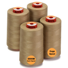 Fir nou - 30 de op?iuni - 4 conuri mari de 5500Y (5000M) fiecare fire de poliester filat universal 40S/2 (Tex27) pentru piesa ?i cusut pentru mat