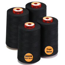 Fir nou - 30 de op?iuni - 4 conuri mari de 5500Y (5000M) fiecare fire de poliester filat universal 40S/2 (Tex27) pentru piesa ?i cusut pentru mat
