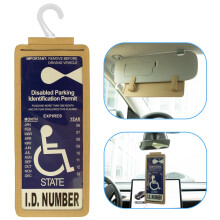 Yuoyar - Soporte port til para placa de estacionamiento para discapacitados - Funda protectora ultratransparente para placa de estacionamiento pa