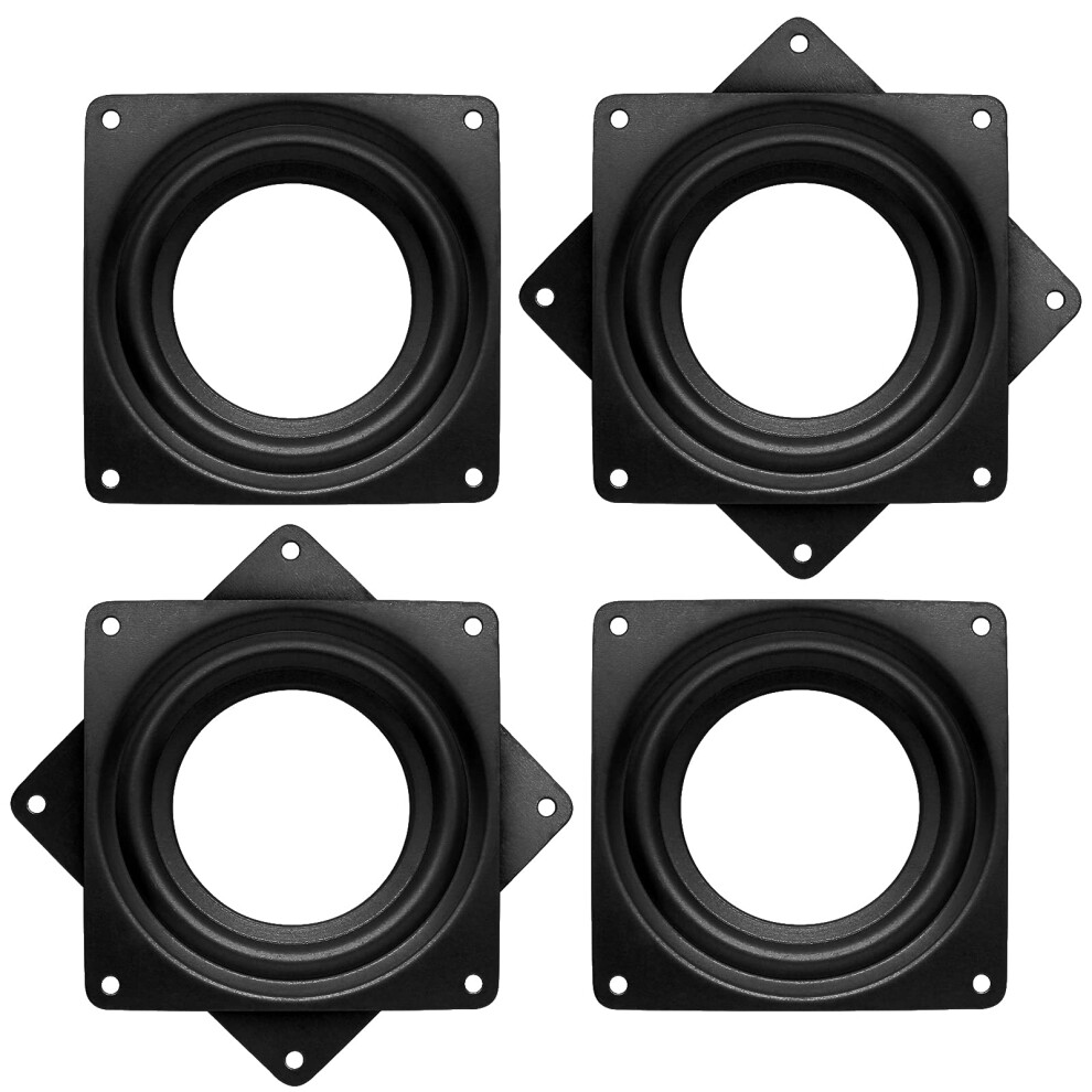 4 Pezzi Di Piastra Girevole Con Cuscinetto Girevole Quadrato Da 4 Pollici, Capacit 300 Libbre, Per Vassoi Da Portata, Ripiani Per La Cucina, Por