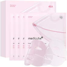 Masque gel au collagene rose Medicube Salmon DNA PDRN | Masque de nuit pour une peau eclatante de brillance - elasticite, hydratation, raffermis