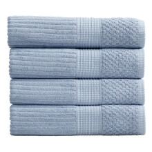 Springtree Home 100% pamut frdolepedo szett 4 db | Szuper puha s nedvszv, gyorsan szrad szlakkal | 4 frdolepedo | Texturlt s tarts pamut |