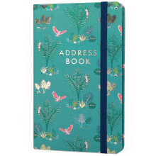 Boxclever Press Small Address Book with Over 400 Spaces! Hardcover Address Book with Alphabetical Tabs Pocket & Change of Address Labels. Stunning Ad