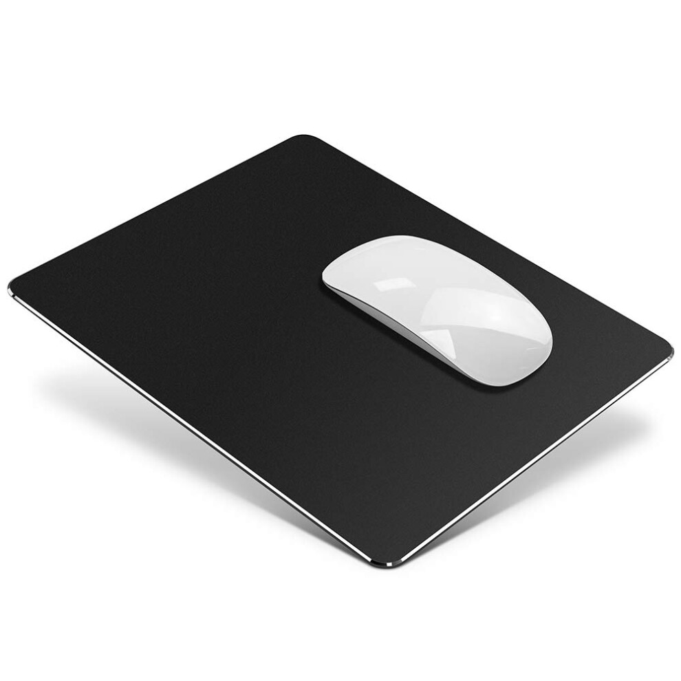 Metal Aluminum Mouse Pad Office And Gaming Thin Hard Mouse Mat Double Sided Waterproof Fast And Accurate Control Mousepad For Laptop Computer And Pc 709311203147