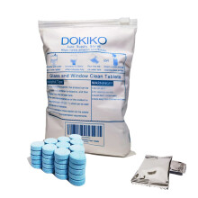 DOKIKO navultabletten voor glasreiniger - 50 geconcentreerde reinigingstabletten voor meerdere oppervlakken, 1 verpakking voor 50 * 16 fl oz spray vo