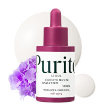 PURITO SEOUL Timeless Bloom Bakuchiol Serum Korean Jeju Hydrangea for Sensitive Skin Ampoule Fine Line Reduction Anti Aging Facial Serum for fac