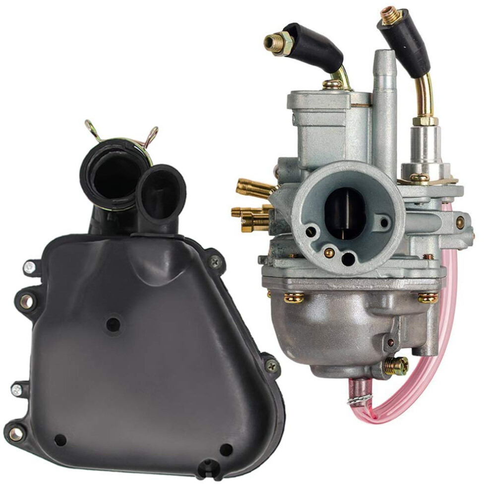 Carburetor + Air Filter Box Assembly Housing Kit For Polaris Predator 90 Manual Choke 90Cc Carb Sportsman 90 Yamaha Jog 90 100 90Cc 100Cc 4Dm Scramble 8414740461847