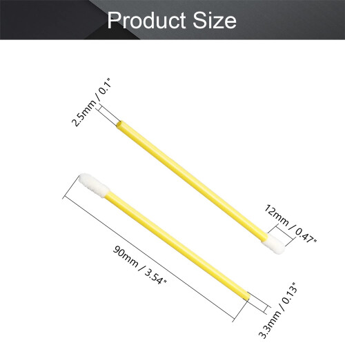 Utoolmart Einweg Lippenstift Gloss Stäbchen, Einweg Lippenbürsten, Lippen-Makeup Bürsten 1