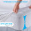PlushDeluxe Premium Υφασμάτινη Προστασία Ματ, Καλιφόρνια Κινγκ, Αδιάβροχη, Πολύ Μαλακή 4