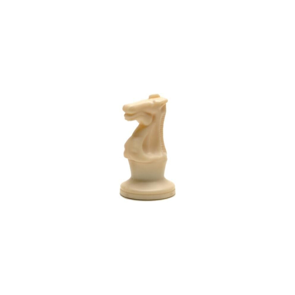 WE Games Replacement Staunton Chess Piece - Light Knight for Tournament Chess Set  Plastic Chess Piece with Felt Bottom  Classic Design  Replacement C-image-OPC-PGGBNRQ-NEW