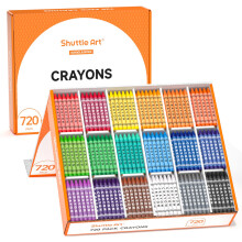 Pakiet klasowy Crayon Crayon - 720 Count 18 Rzne kolory z 40 kredkami na kolor nietoksyczne zapasy szkolne kredki dla nauczycieli i dzieci sztuk