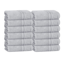 Salviette in cotone ultra morbido BOUTIQUO Contiene 12 salviette per il viso da 12x12 pollici Ideali per l'uso quotidiano Asciugamani per il viso