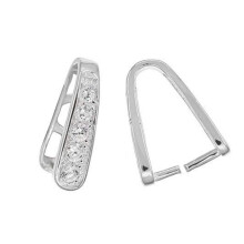 5db Adabele autentikus sterling ezst 12 mm-es fggesztkes csptetos vadk, 2 g csptetos csatlakoz 5 kbs cirknium drgako fakulsll rdium