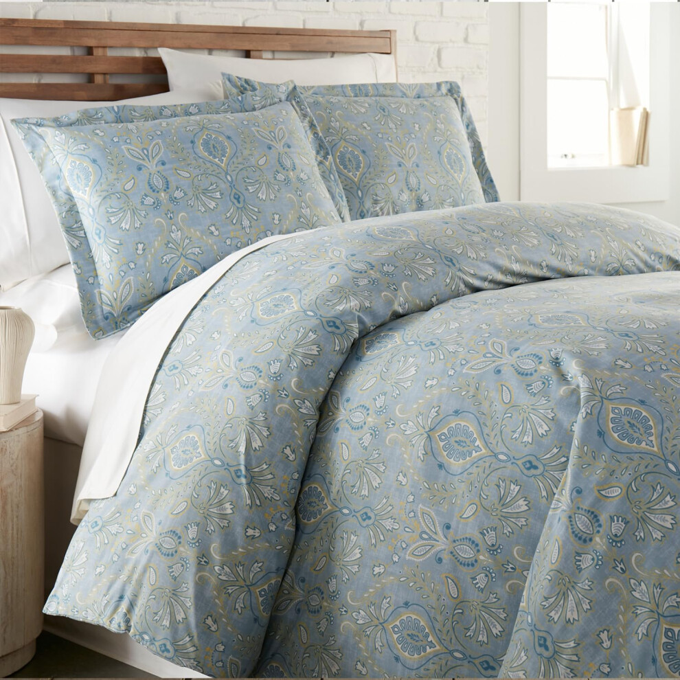 Southshore Fine Living Inc. Collection Paisley Grace - Ensemble de couette double/grand lit, literie de qualit    sup   rieure, alternative au duvet,