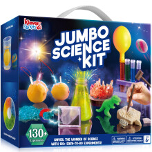 Klever Kits Jumbo Science Kits- 130+ Experiments Educational Toys STEM Activities with Growing Crystal Tree Fruit Circuits and Chemistry Set Christ