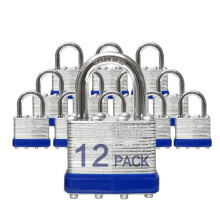 Cadeados Externos, Cadeado com Chave, Cadeados com a Mesma Chave - 12 Pack