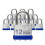 Cadeados Externos, Cadeado com Chave, Cadeados com a Mesma Chave - 12 Pack 1