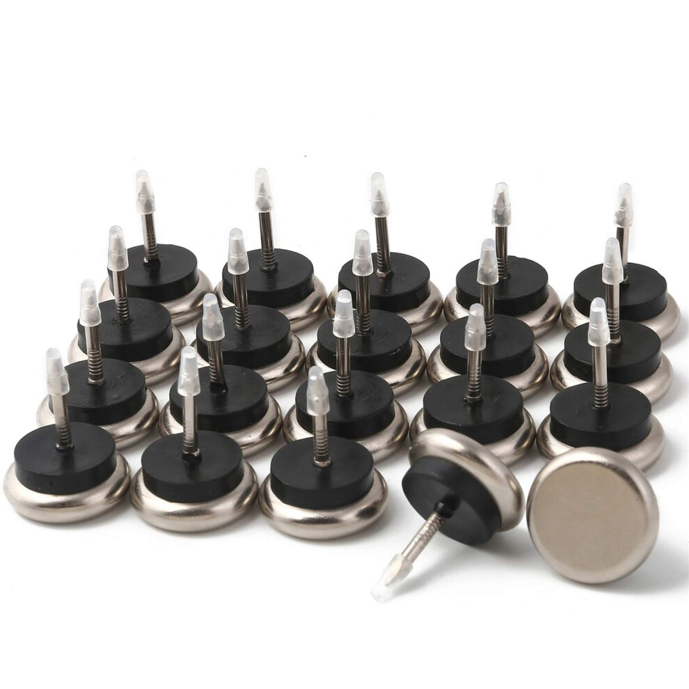 Dia Nail On Furniture Glides for Chairs  Tables - Furnigear Nickel Base Cushioned Furniture Nails - Allowing Chairs to Glide Effortlessly Over Carpet-image-OPC-PGGBPZ7-NEW